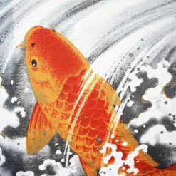 Japanese Noren Koi Fish -Shibui Store japanese noren koi fish 433