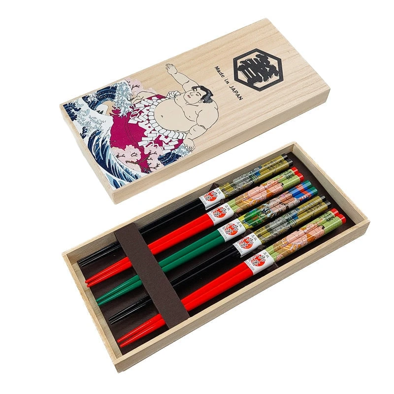 Japanese Sumo Chopsticks Set 5 Japanese Sumo Chopsticks Set - Image 3