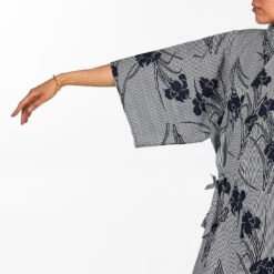 Japanese Jinbei For Women - Iris -Shibui Store jinbei japonais femme iris 502