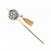 Kanzashi - Blue Asanoha 2 Kanzashi - Blue Asanoha -Shibui Store kanzashi japonais asanoha bleu 467