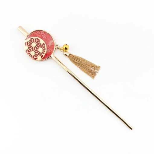 Kanzashi - Red Asanoha
