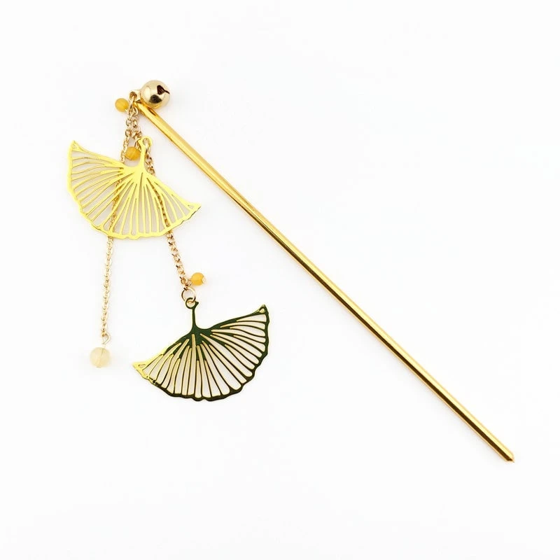 Kanzashi - Gingko 3 Kanzashi - Gingko