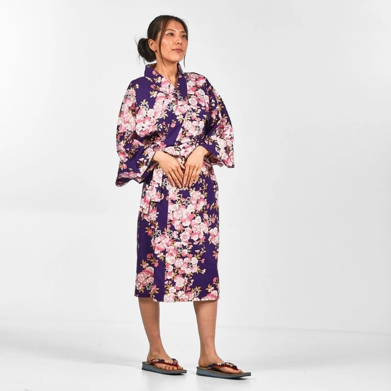 Happi Kimono Women - Sakura Flower 5 Happi Kimono Women - Sakura Flower - Image 3