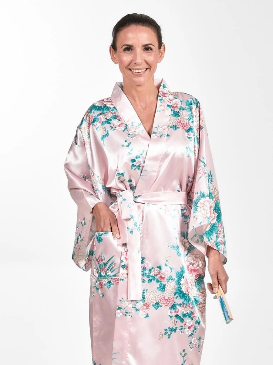 Happi Kimono Women - Peony & Iris 5 Happi Kimono Women - Peony & Iris - Image 3