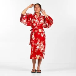 Happi Kimono Women - Sakura To Tsuru