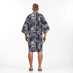 Happi Kimono Men - Bamboo & Dragon -Shibui Store kimono happi homme bambou dragon taille unique 774