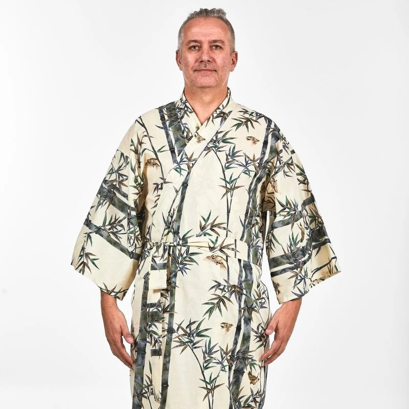 Men's Japanese Kimono - Bamboo 4 Men's Japanese Kimono - Bamboo - Image 2