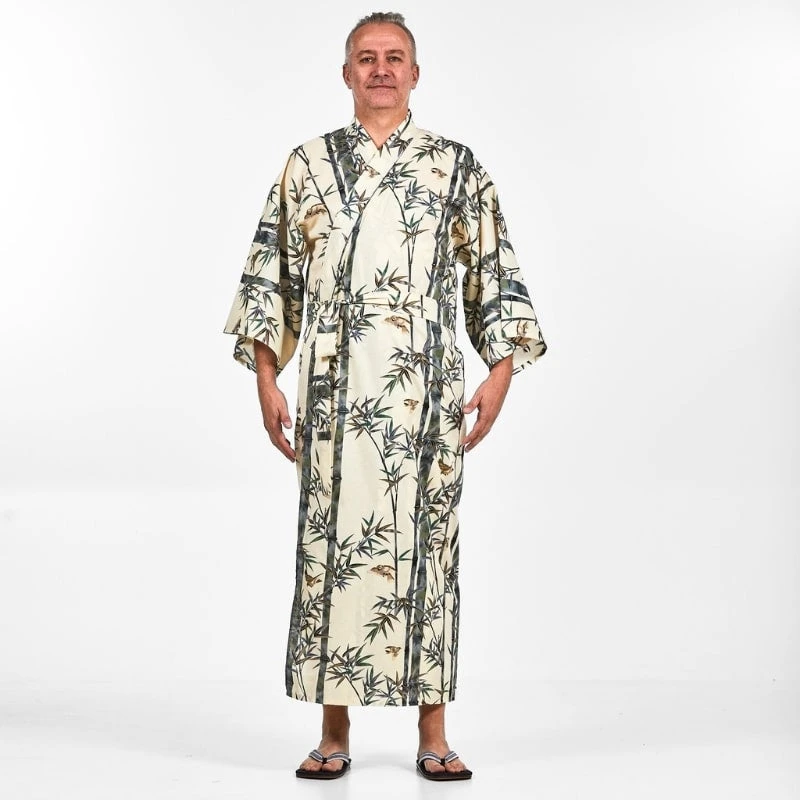 Men's Japanese Kimono - Bamboo 3 Men's Japanese Kimono - Bamboo