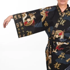 Men's Japanese Kimono - Dragon 13 Men's Japanese Kimono - Dragon -Shibui Store kimono homme japonais dragon taille unique 856