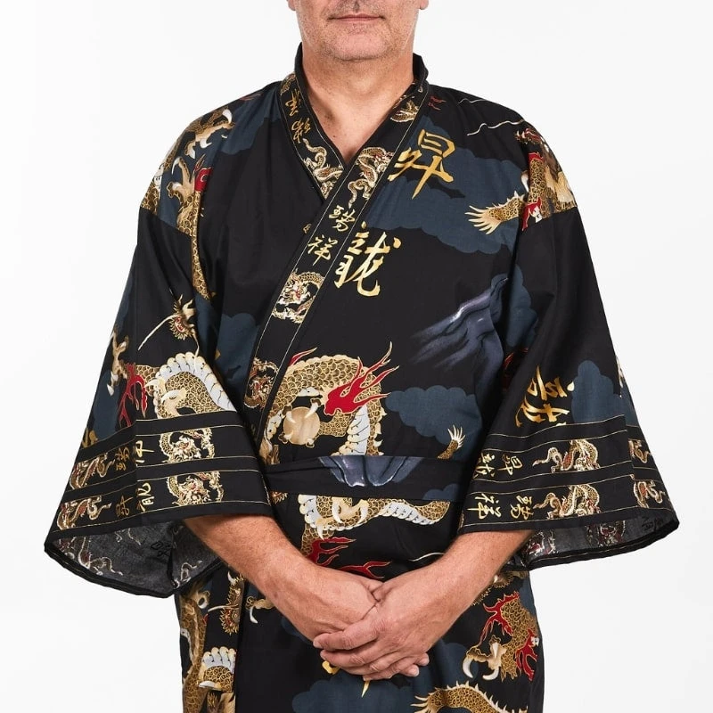 Men's Japanese Kimono - Dragon 7 Men's Japanese Kimono - Dragon - Image 5
