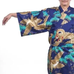 Men’s Japanese Kimono – Ryū & Washi -Shibui Store kimono homme japonais ryu to washi taille unique 813