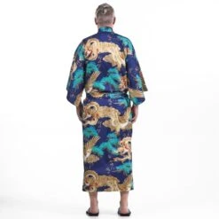 Men’s Japanese Kimono – Ryū & Washi -Shibui Store kimono homme japonais ryu to washi taille unique 939
