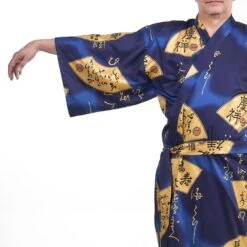 Men’s Japanese Kimono – Sensu Gold -Shibui Store kimono homme japonais sensu dore taille unique 118