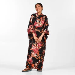 Women's Japanese Kimono - Sakura To Botan 9 Women's Japanese Kimono - Sakura To Botan -Shibui Store kimono japonais femme sakura to botan taille unique 414