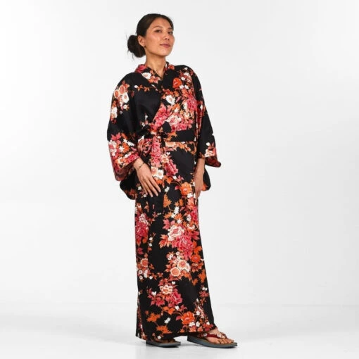 Women's Japanese Kimono - Sakura To Botan