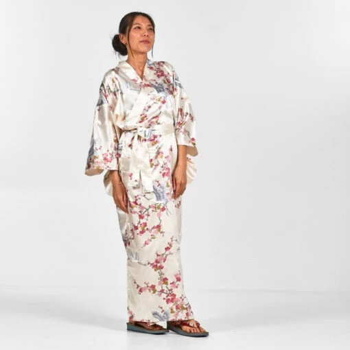 Happi Kimono Women - Ume To Tsuru