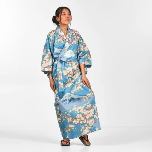 Women's Yukata Kimono - Fujisan No Sakura