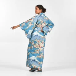 Women's Yukata Kimono - Fujisan No Sakura 9 Women's Yukata Kimono - Fujisan No Sakura -Shibui Store kimono yukata femme fujisan no sakura 721