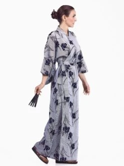 Women's Yukata Kimono - Iris 9 Women's Yukata Kimono - Iris -Shibui Store kimono yukata femme iris 300
