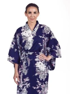 Women's Yukata Kimono - Peony & Geisha -Shibui Store kimono yukata femme pivoine geisha 522
