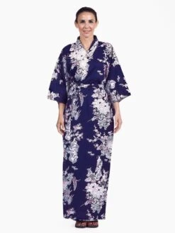 Women's Yukata Kimono - Peony & Geisha