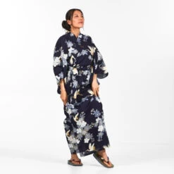 Women's Yukata Kimono - Sakura To Tsuru -Shibui Store kimono yukata femme sakura to tsuru 263