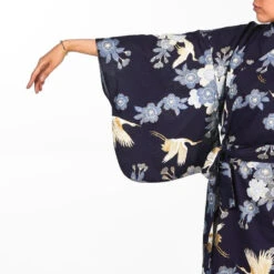 Women's Yukata Kimono - Sakura To Tsuru -Shibui Store kimono yukata femme sakura to tsuru 606