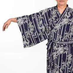 Yukata Kimono Men - Bamboo & Dragon -Shibui Store kimono yukata homme bambou dragon 252