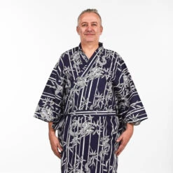 Yukata Kimono Men - Bamboo & Dragon -Shibui Store kimono yukata homme bambou dragon 743
