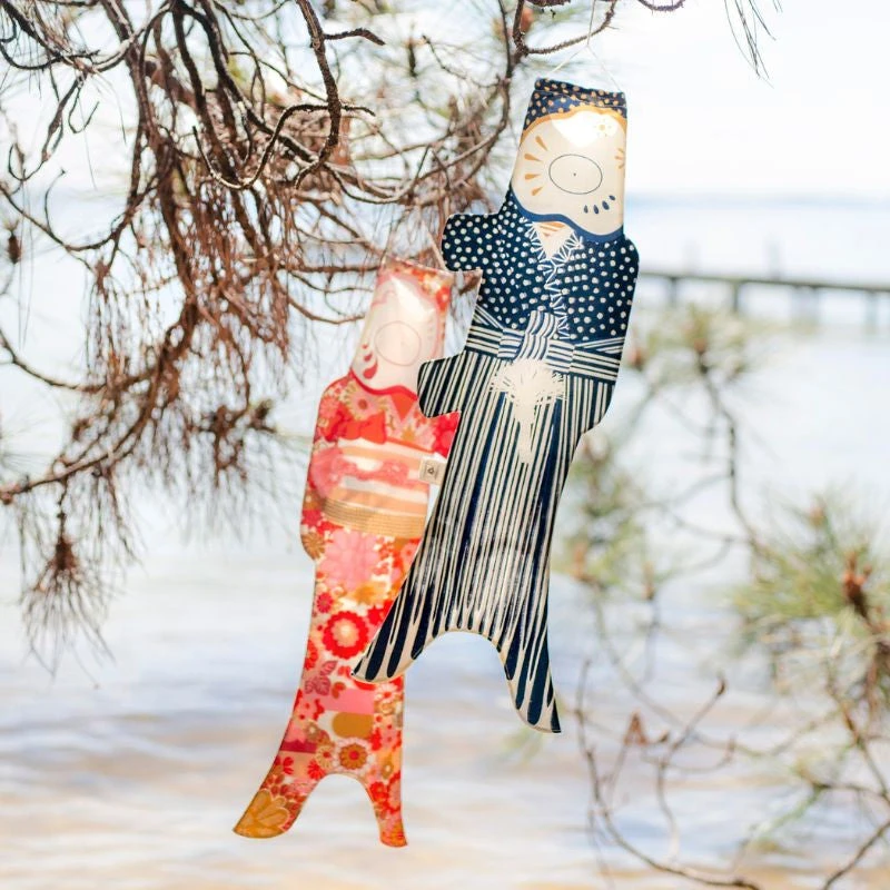 Koinobori Floral Kimono - 28 In 6 Koinobori Floral Kimono - 28 In - Image 4
