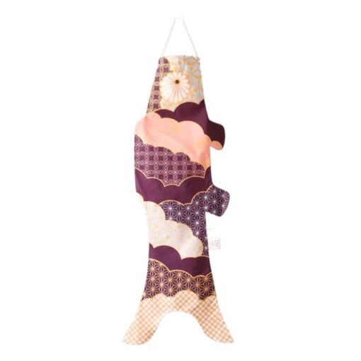 Koinobori Patchwork Plum - 28 In