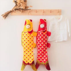 Koinobori Traditional Orange - 28 In -Shibui Store koinobori traditionnel orange s 196