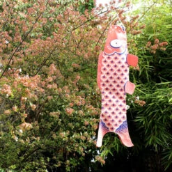 Koinobori Traditional Pink - 28 In -Shibui Store koinobori traditionnel rose s 637