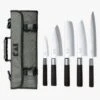 KAI Wasabi Black Knife Set – 5-Piece In Case -Shibui Store mallette 5 couteaux japonais kai wasabi black 631