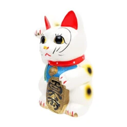 Maneki Neko White Seto - 21 Cm -Shibui Store maneki neko blanc seto 21 cm 625