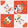 Maneki Neko Cat Furoshiki - 18.9x18.9 In