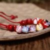 Maneki Neko Lucky Charm Bracelet -Shibui Store maneki neko lucky charm bracelet red 120