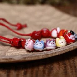Maneki Neko Lucky Charm Bracelet