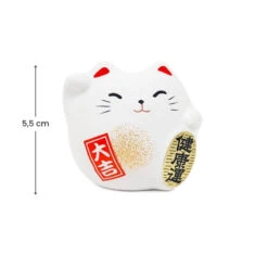 Round Maneki Neko - White -Shibui Store maneki neko rond blanc 828