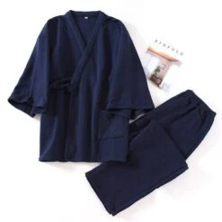 Mens Cotton Jinbei -Shibui Store mens cotton jinbei navy blue m 624