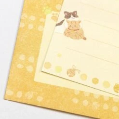 Mini Writing Paper Set – Cat Design -Shibui Store mini papier a lettre enveloppe chat 369