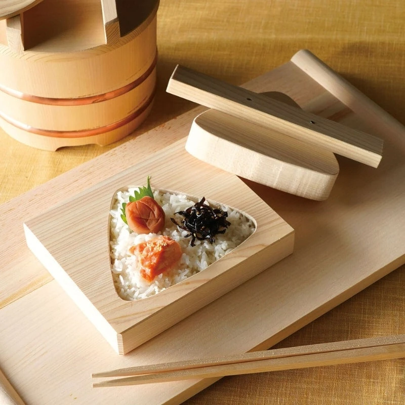 XL Onigiri Rice Mold - Cypress Wood 4 XL Onigiri Rice Mold - Cypress Wood - Image 2
