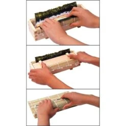 Hinoki Sushi Mold & Bamboo Mat 18 Hinoki Sushi Mold & Bamboo Mat -Shibui Store moule a sushi hinoki tapis bambou 141