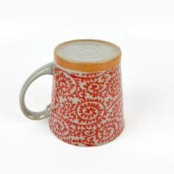 Japanese Mug - Karakusa Red 11 Japanese Mug - Karakusa Red -Shibui Store mug japonais karakusa rouge 252