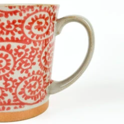 Japanese Mug - Karakusa Red 12 Japanese Mug - Karakusa Red -Shibui Store mug japonais karakusa rouge 558