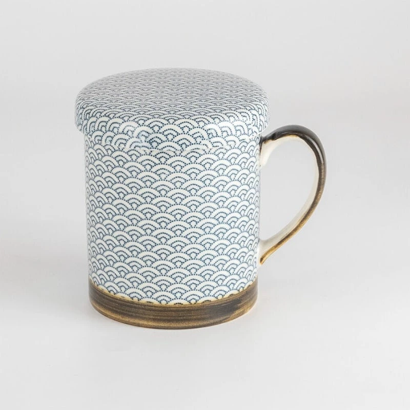 Japanese Mug - Seigaiha Pattern 3 Japanese Mug - Seigaiha Pattern