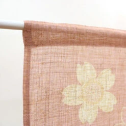 Japanese Noren - Sakura Flower 14 Japanese Noren - Sakura Flower -Shibui Store noren japonais fleur sakura 85 x 150 cm 722