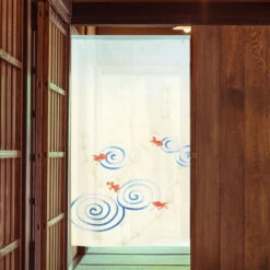 Japanese Noren - Kingyo -Shibui Store noren japonais kingyo 85 x 150 cm 190