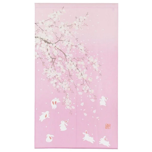 Japanese Noren - Sakura Usagi