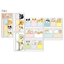 Kawaii Cute Sticky Notes – Japanese Cat -Shibui Store notes adhesives kawaii chat japonais 795
